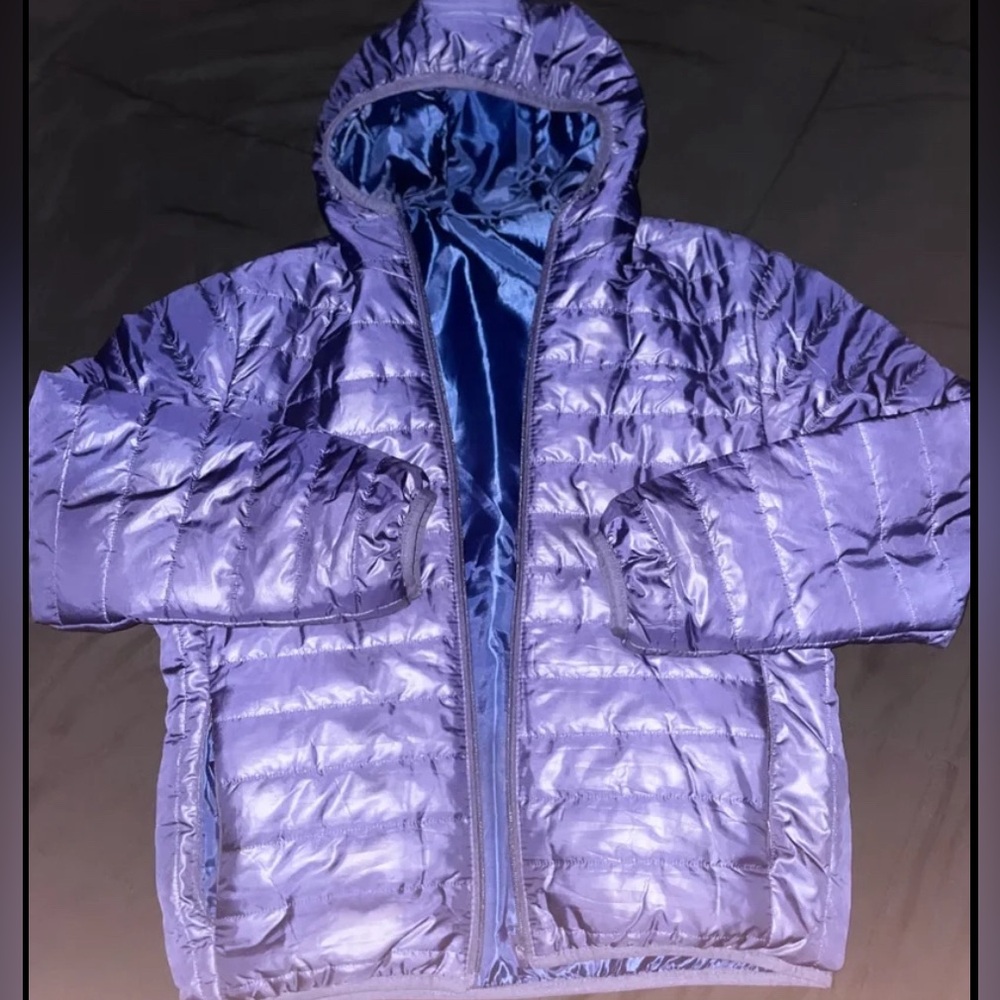 Navy Blue Puffer Jacket